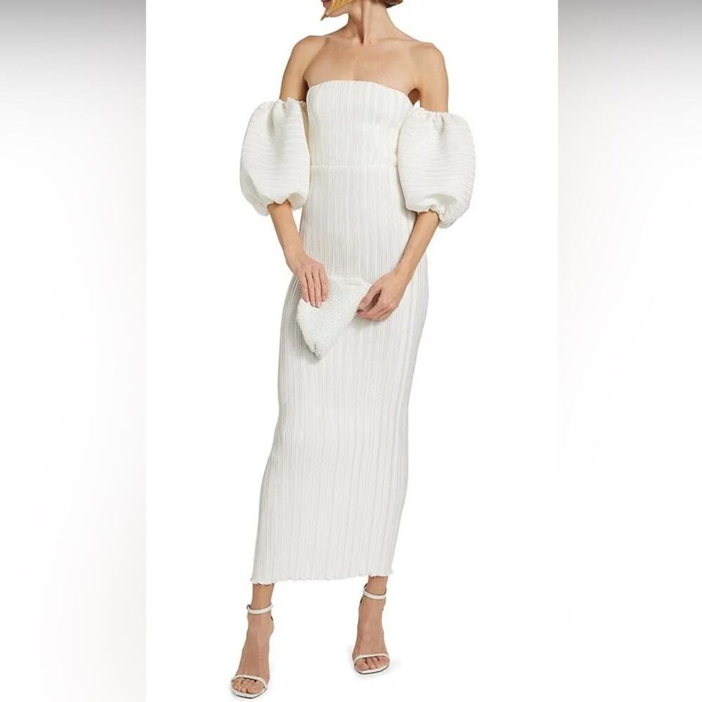 L'IDÉE Women's Bridal Sirene Puff-sleeve Gown In Ivory Size:10/US:6 NWT